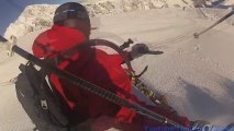 Skier Gets Wiped Out! - Winter Sports Accident