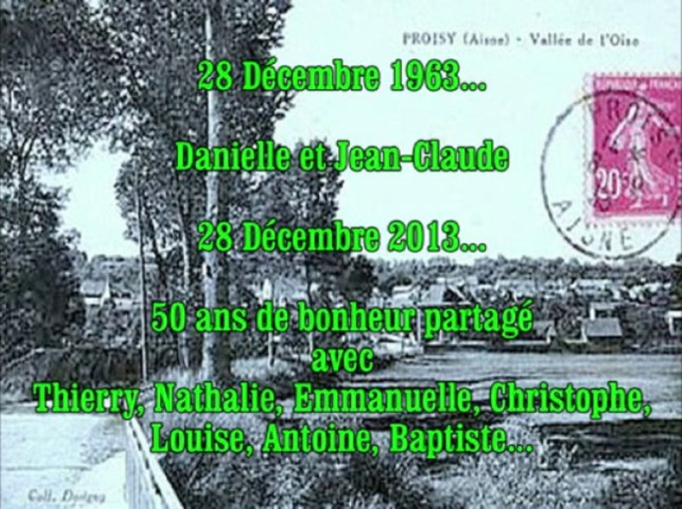 Danielle et Jean-Claude - 50 ans de mariage - 28.12.2013
