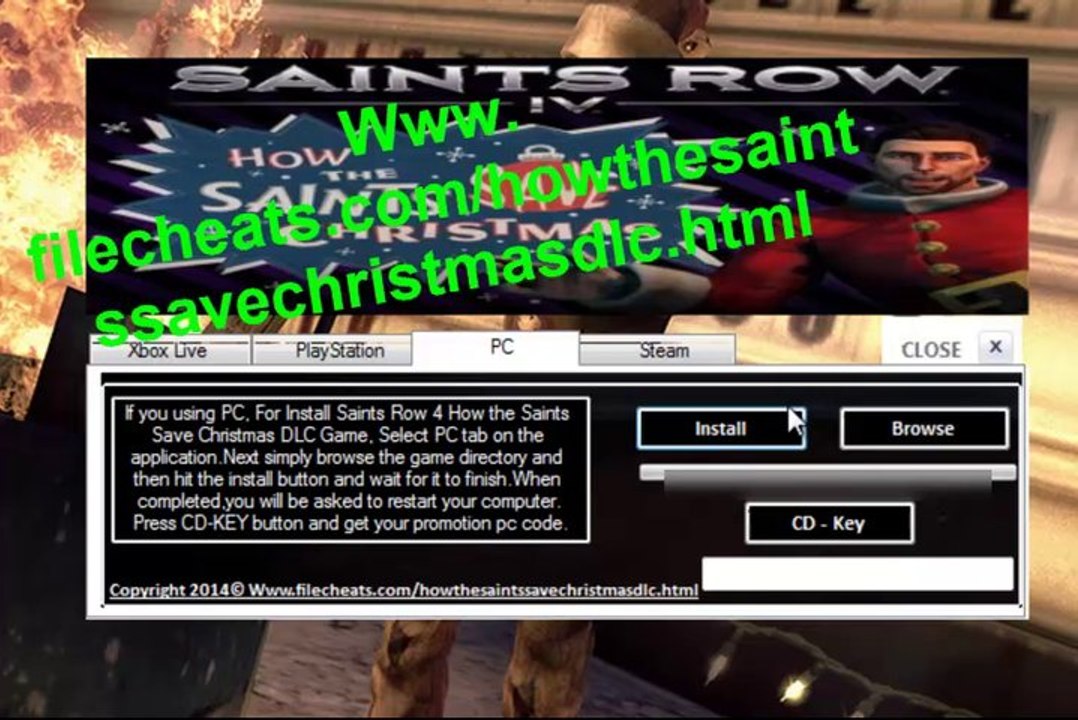 Get Free Saints Row 4 How the Saints Save Christmas DLC  Xbox360,XboxOne,PS3,PS4