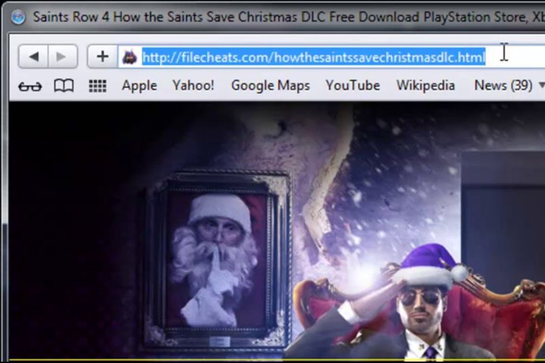 Installation Saints Row 4 Comment les saints Sauvegarder DLC gratuit de Noël-Xbox 360 | PS3