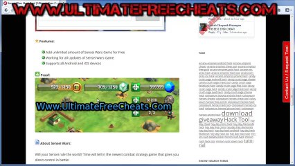 Sensei Wars Gems Hack Tool v 2.86 Leaked