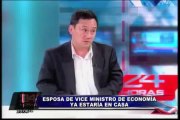 Esposa de viceministro de Economía y Finanzas José Gasha regresa a casa (1/2)