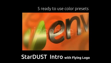StarDust Intro with Flying Logo - After Effects Template