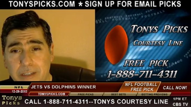 Miami Dolphins vs. New York Jets Pick Prediction NFL Pro Football Odds Preview 12-29-2013