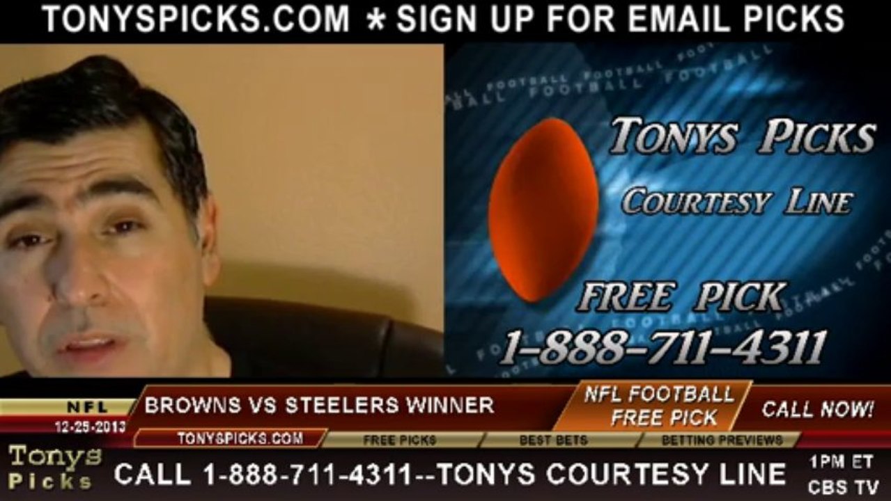 Pittsburgh Steelers vs. Cleveland Browns  Pick Prediction NFL Pro Football Odds Preview 12-29-2013