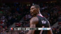 Chris Bosh Hits the Game-Winning 3-Pointer Clutch Shot to Beat the Portland Trail Blazers!