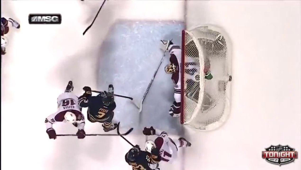 Hockey Miraculous Goal With Puck Stuck into waistband !!