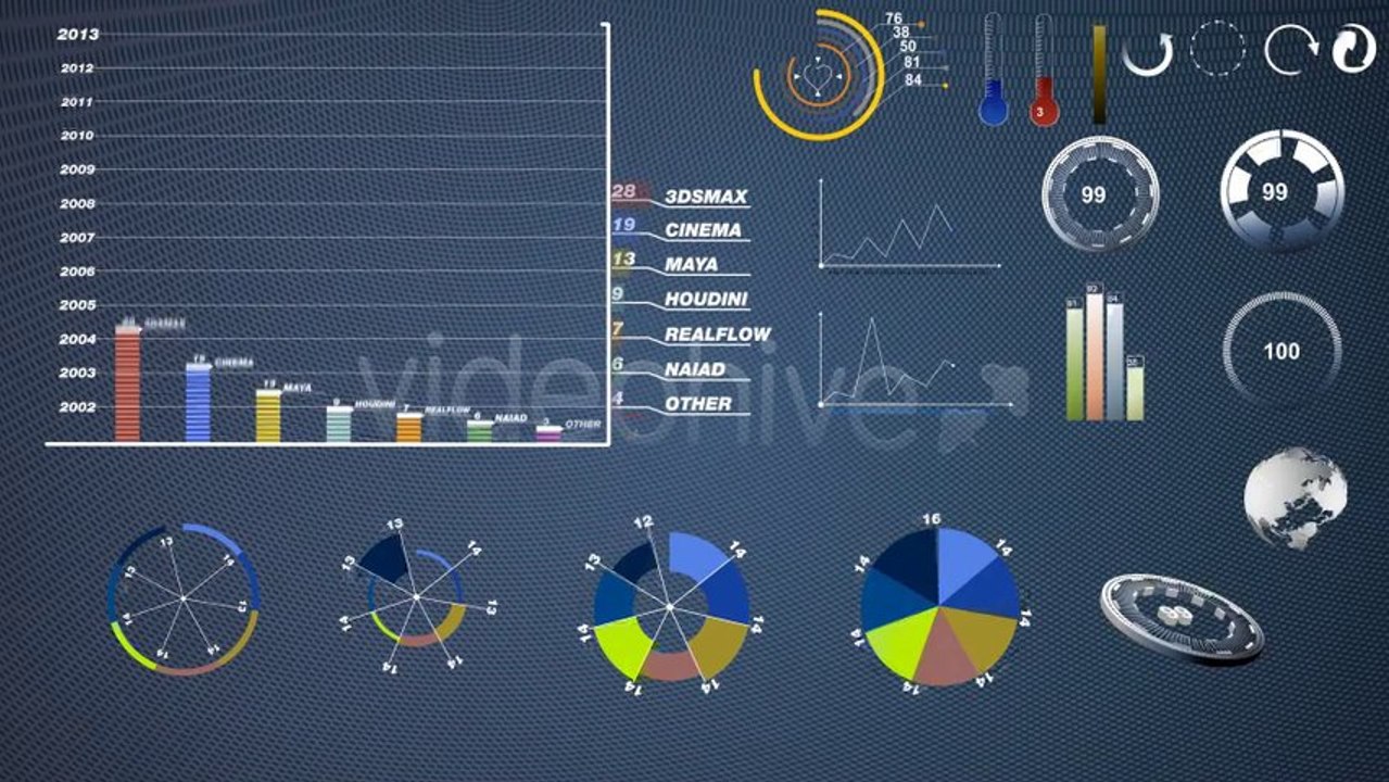 20 Infographic Elements - After Effects Template