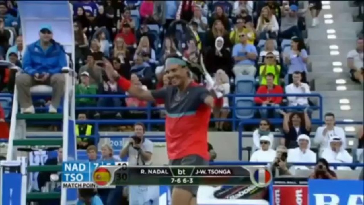 Abu Dhabi: Nadal gewinnt Spiel um Platz drei gegen Tsonga