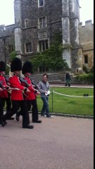 Queen's Castle Guards Almost Trample Tourist
