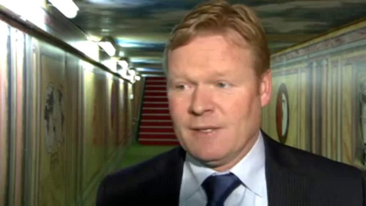 04-03-2012 Koeman vooraf aan Feyenoord - FC Groningen