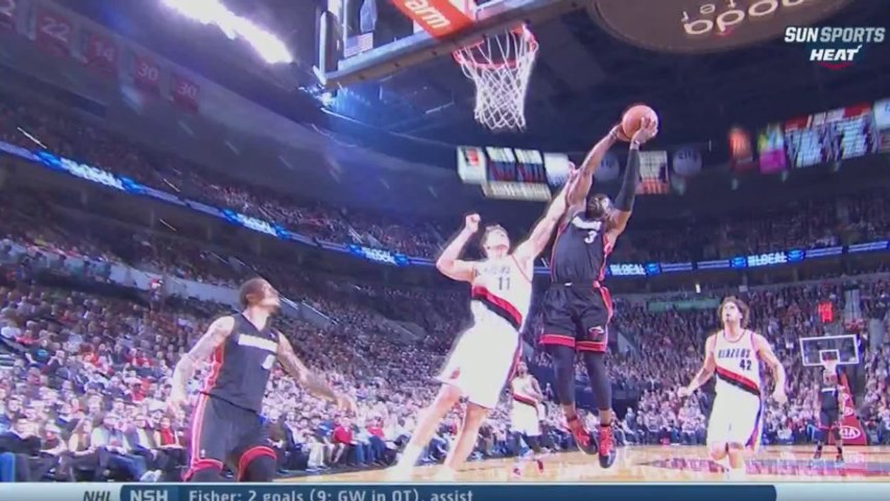 Dwyane Wade chute
