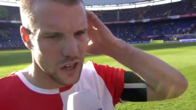 11-03-2012 Ron Vlaar na Feyenoord - FC Utrecht