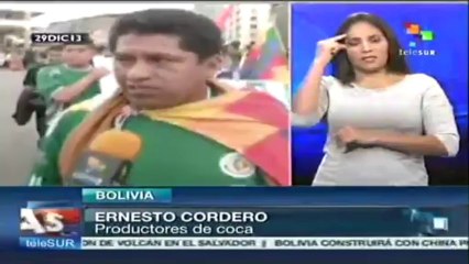 Bolivianos celebraron en 2013 la legalidad del uso de la hoja de coca