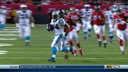 DeAngelo Williams runs for 58 yards, then fumbles