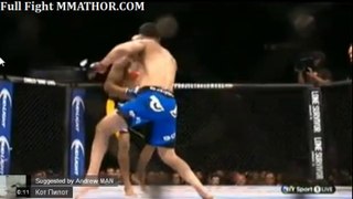 Anderson Silva BROKEN LEG IN FIGHT VS CHRIS WEIDMAN INJURY video