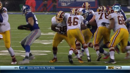 Alfred Morris loses the ball
