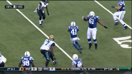Antoine Bethea picks off Chad Henne