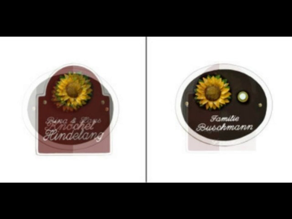 Türschilder-Keramikschilder-Hausschilder mit Gravur