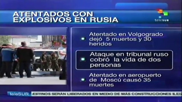 Rusia sufre diversos atentados terroristas en los últimos tres años