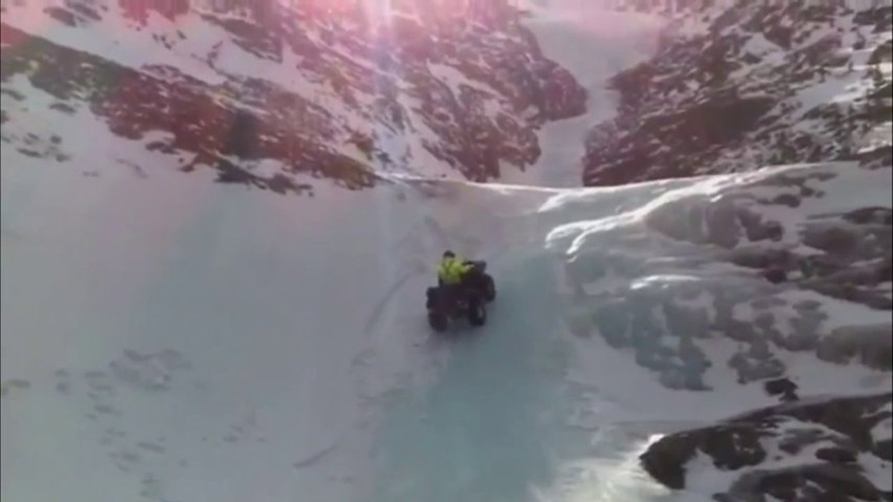 Painful Atv Accident - Quad Crushes Man!