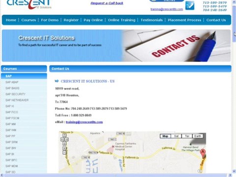 SAP CRM Online Training and Placement Support