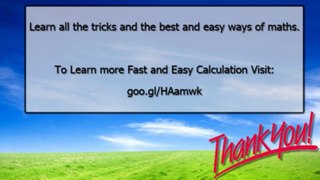 shortcut method to solve Profit Estimation related Problems Quickly