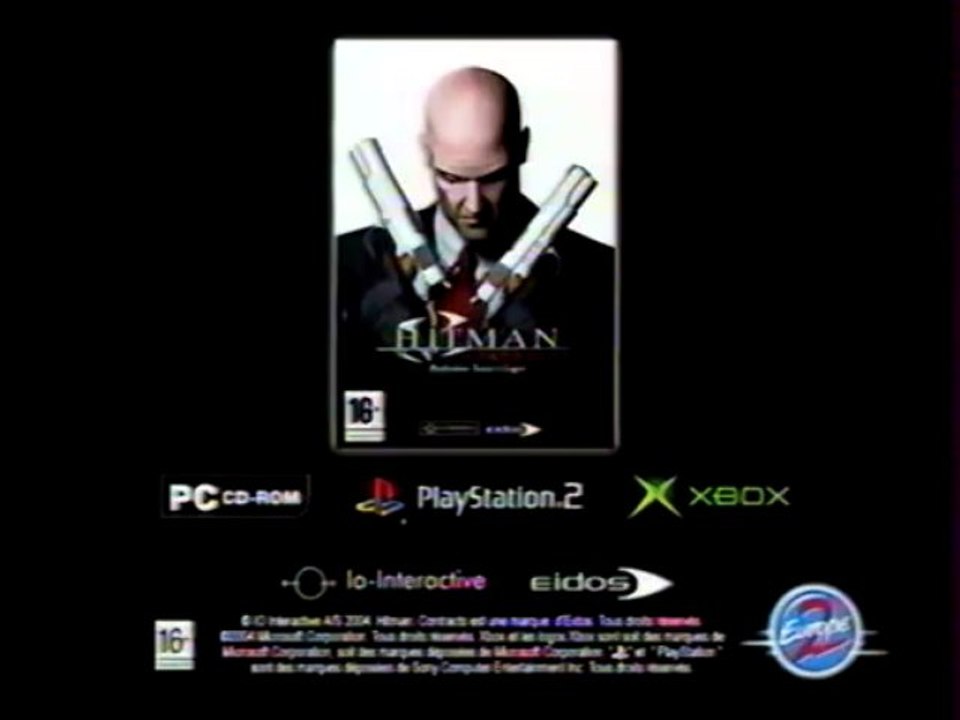 Publicité HITMAN Contracts Playstation.2 2004