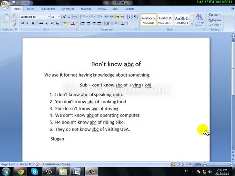 To Learn English Language in Urdu Free Grammar - Speaking Course Tutorial Class 13