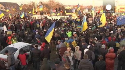 Mega atasco en Kiev de la oposición contra Yanukovich