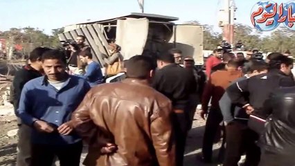 أول فيديو لإنفجار مبنى المخابرات الحربية بأنشاص بالشرقية