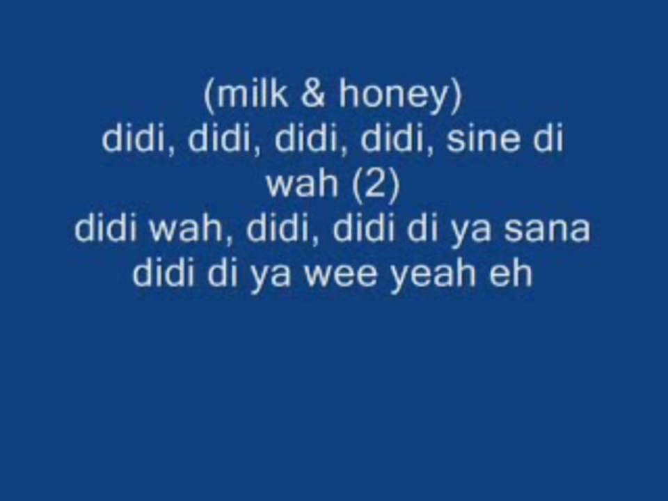 didi milk and honey lyrics