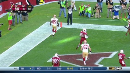 QB Kaepernick to TE Davis, 3-yd, pass, TD