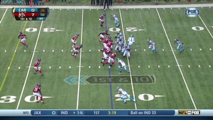 Falcons defense, sack, 0-yd loss