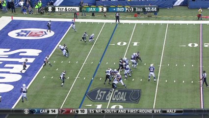 QB Luck to WR Whalen, 7-yd, pass, TD