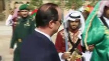 Hollande sabre à la main en Arabie Saoudite : 