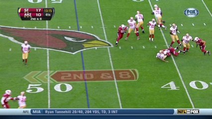 Cardinals defense, sack, 5-yd loss