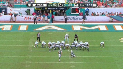 Folk, 35-yd missed FG