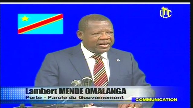 Lambert Mende LIVE à la RTNC sur L' Attaque à Kinshasa