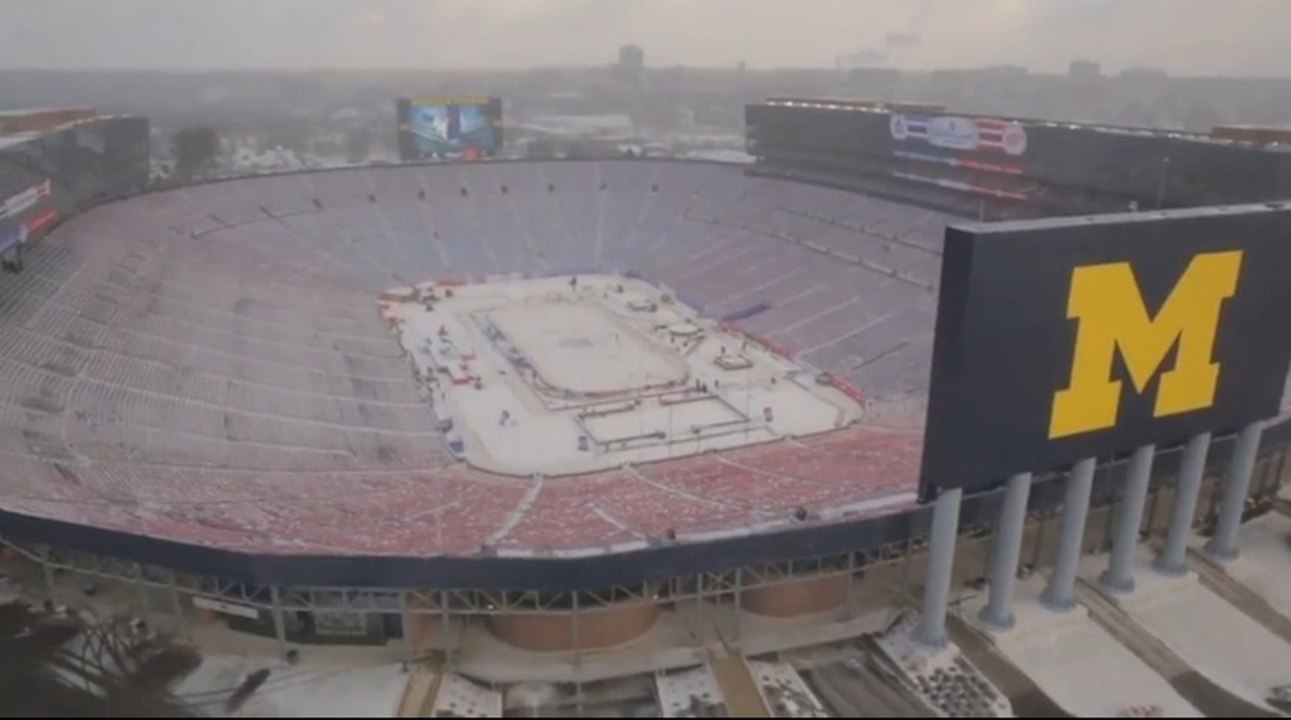Hexacopter drone takes epic tour of The Big House - Michigan stadium