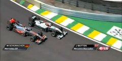 Michael Schumacher Top 10 F1 Overtakes (Mercedes - 2010-2012)