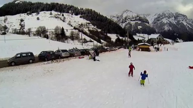 test drone dji phantom + gopro hd black à la forclaz