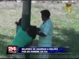 VIDEO: Cámaras de seguridad registran peleas de parejas al interior del país