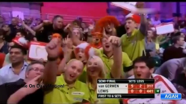 PDC DARTS 2014: Michael van Gerwen vs Adrian Lewis 6:0 | Semi Final | (Last Set) 30.12.2013