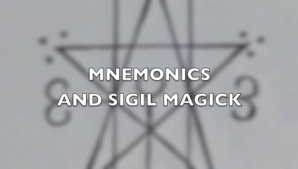 Mnemonics and sigil magick