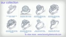 Beverly Diamond - Engagement Diamond Ring, Round Cut Diamond, Princess Cut Diamond