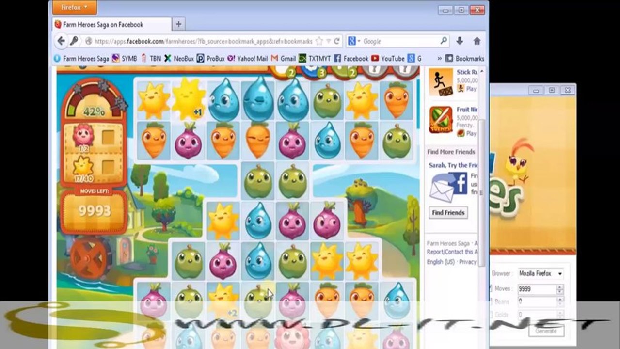 Aucun virus Heroes agricoles Saga Hack v6.51 [Tout OS] Janvier 2014