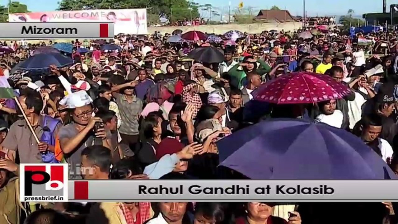 Rahul Gandhi: Our government has special focus on roads in Mizoram