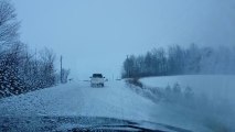 Skiing Down a Country Road