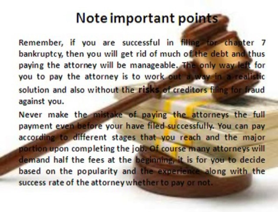 Things you should be aware of before you pay attorney fees bankruptcy Houston